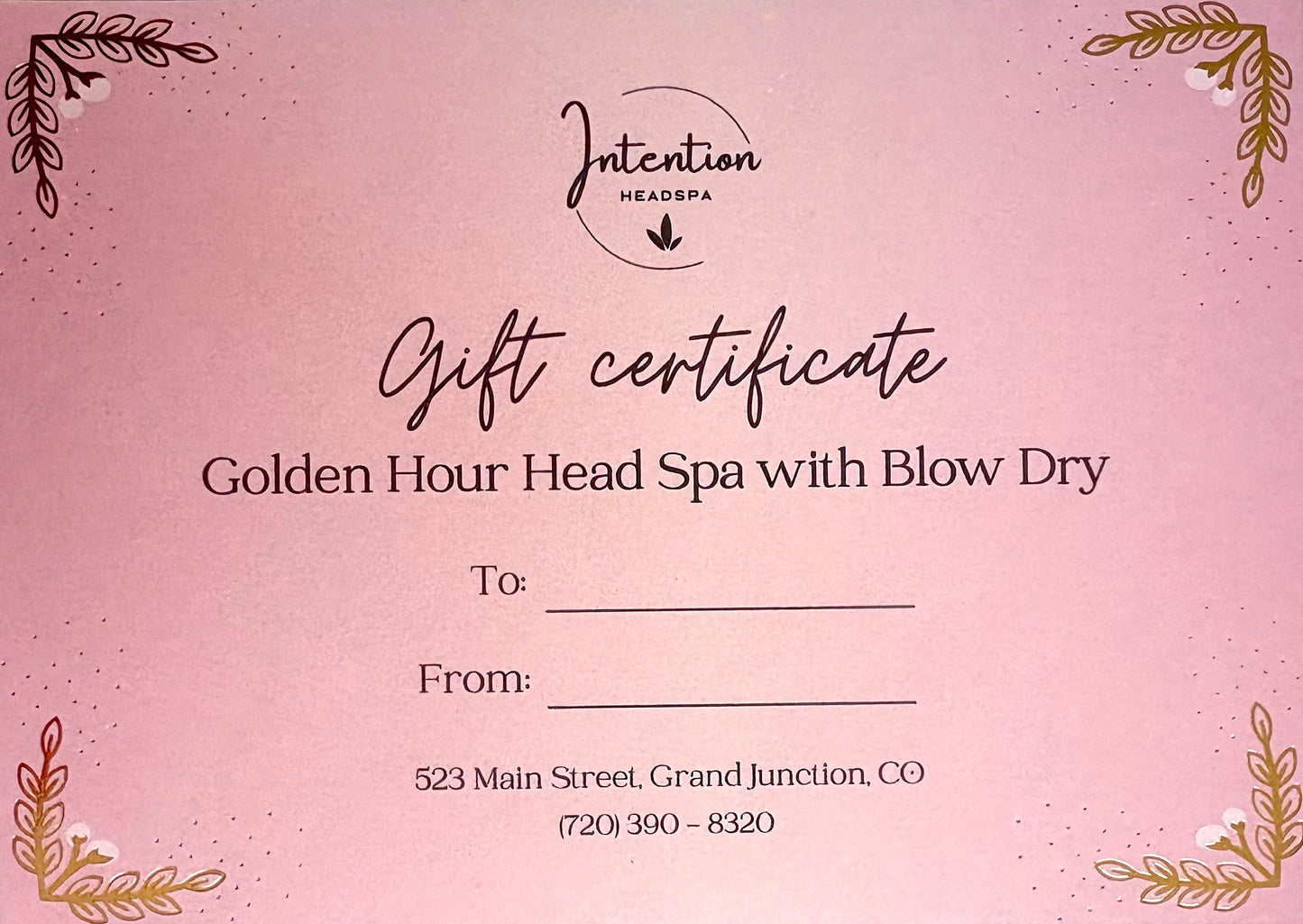 Golden Hour with Blow Dry Gift Certificate